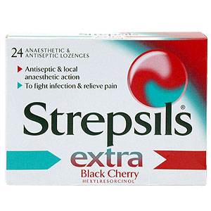 Strepsils Extra Black Cherry - Size: 24