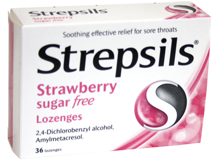 Unbranded Strepsils Strawberry Sugar Free 36