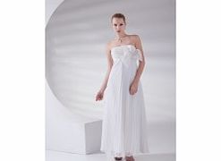 Unbranded Stretch satin Chiffon Ankle-length Strapless