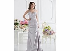 Unbranded Stretch satin Floor-length Straps Sweetheart