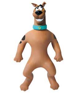 Stretch Scooby. Scooby can stretch to 3 times his size.Can be pulled and stretched into all kinds