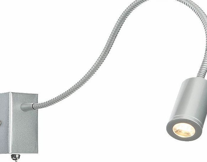 Unbranded Striker LED Wall Light Satin Silver 3W 240V 53829