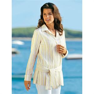 Unbranded Striped Blouse - Comfort Bust Size (D,E,F)