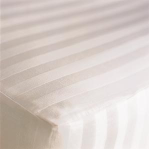 Striped Mattress Protector- Double