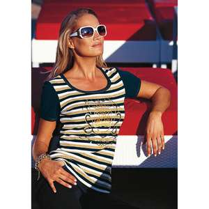 Unbranded Striped T-shirt by Anne Weyburn