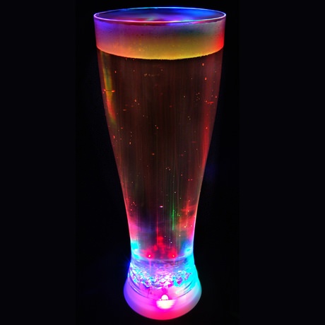 Unbranded Strobing Beer Glass with Optional Sweets