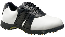 Demonstrating the importance of comfort and fit. Stuburts Concept Lite golf shoe features leather