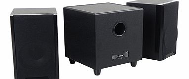 This subwoofer and speaker unit plugs into the rear of our music centre to generate deeper bass sounds  perfect for all kinds of powerful music from heavy classical to heavy rock.Subwoofer measures 7 x 7 x 6 (19.5 x 18.5 x 16.7cm) with 2 mini spe