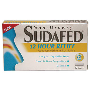Sudafed 12 Hour Relief - Size: 12
