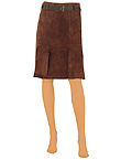 Suede cowgirl skirt.