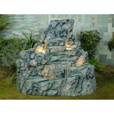 Unbranded Sugarloaf Mountain Lit Water Feature