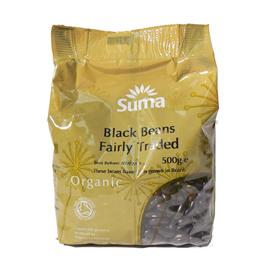 Unbranded Suma Organic Black Beans - (dried) 500g