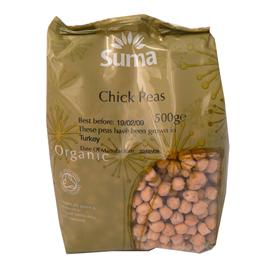 Unbranded Suma Organic Chick Peas - (dried) 500g