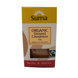 Unbranded Suma Organic Ground Cinnamon - 25g