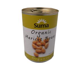 Unbranded Suma Organic Haricot Beans - (can) 400g