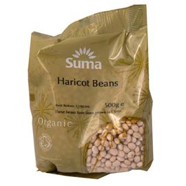 Unbranded Suma Organic Haricot Beans - (dried) 500g
