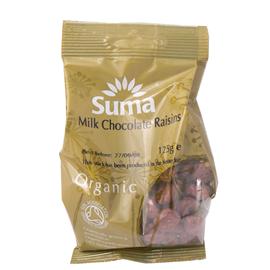 Unbranded Suma Organic Jumbo Raisins - Milk Chocolate - 125g