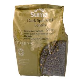 Unbranded Suma Organic Lentils - Dark Speckled - (dried)