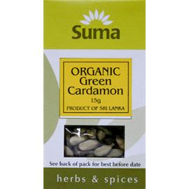 Unbranded Suma Organic Whole Green Cardamoms - 15g