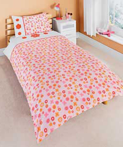 Set contains duvet set and 1 pillowcase.50% cotton, 50% polyester.Machine washable.Suitable for