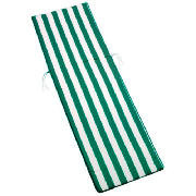 Unbranded Sunbed Cushion Green/White Stripe