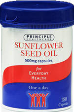 Sunflower Seed Oil x 180 Capsules by Principle Healthcare