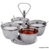 Unbranded Sunnex 4 Piece Stainless Steel Relish Server