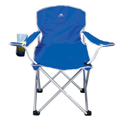 Ideal for camping and barbecues Arm rest has drinks holder Carry bag Standard delivery charge of 