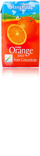 Unbranded Sunpride Pure Orange Juice (12x1l)