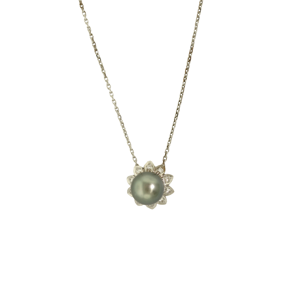 Unbranded Sunrise and Eclipse Pendant - Tahitian Pearl