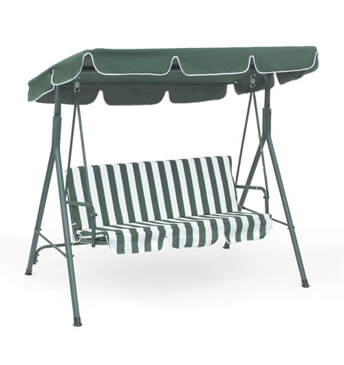 This beautiful swing seat is ideal for summer afternoons or evenings in the garden. Made with a dura