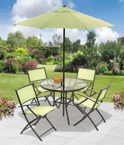 Great quality at an affordable price  the Seychelles Collection features 4 folding chairs  steel tab