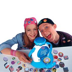 The Super Badge It Kit contains a Super Badge it badge maker and enough materials to make 25 badges