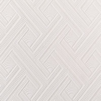Super Fresco Diagonal Fan Wallpaper White 10m x 52cm