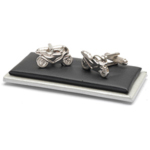 These Superbike cufflinks are made from stainless steel and have a chain fastening. The cufflinks ar