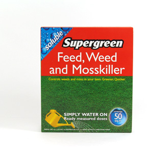 Unbranded Supergreen Feed Weed and Mosskiller - 5 x 194g