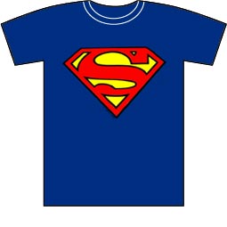 super man t shirt uk
