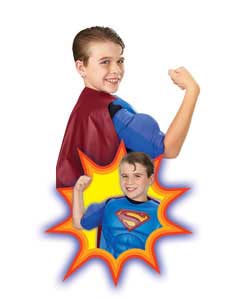 Molded plastic muscles that kids can wear give them the strength of Superman!The arm muscles on the
