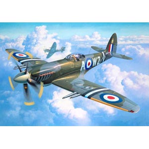 Supermarine Spitfire Mk.22/24 plastic kit from German specialists Revell. The Spitfire was without q