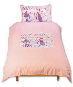 Surfbabe Single Duvet Cover Set