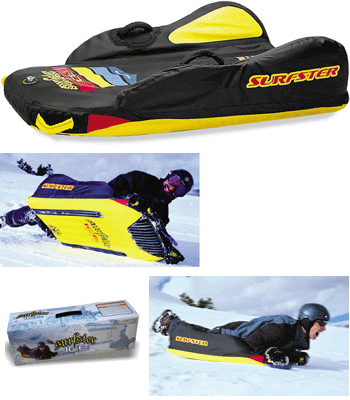The Surfster Ice is an inflatable toboggan - be th