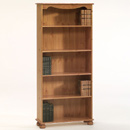 Sussex pine bookcase with 4 shelves furniture
