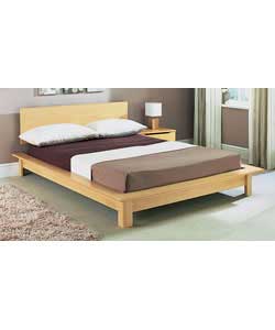 Sutton Beech Double Bedstead with Luxury Firm Mattress