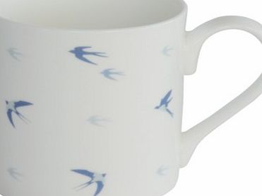 Unbranded Swallows Design Fine Bone China Mug 4731CXP