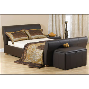 Sweet Dreams- the Orlando- 6ft Leather Bedstead