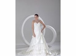 Unbranded Sweetheart Backless Dropped Pleat Beading