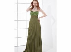 Unbranded Sweetheart Backless Empire Draped Floor-length
