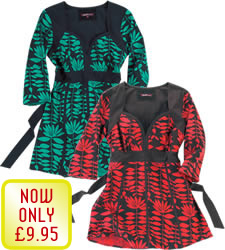 As with most of our tunic dresses this is perfect with jeans and leggings - colourful and striking, 