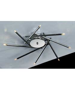 Unbranded Swerly Chrome 8 Light Ceiling Fitting