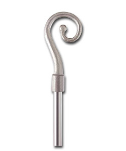 Curtain Pole Ends Silver
